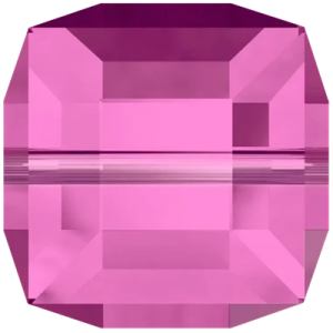 5601 - 4mm Swarovski Cube Crystal - Fuchsia 5601 - 4mm Swarovski Cube Crystal - Fuchsia