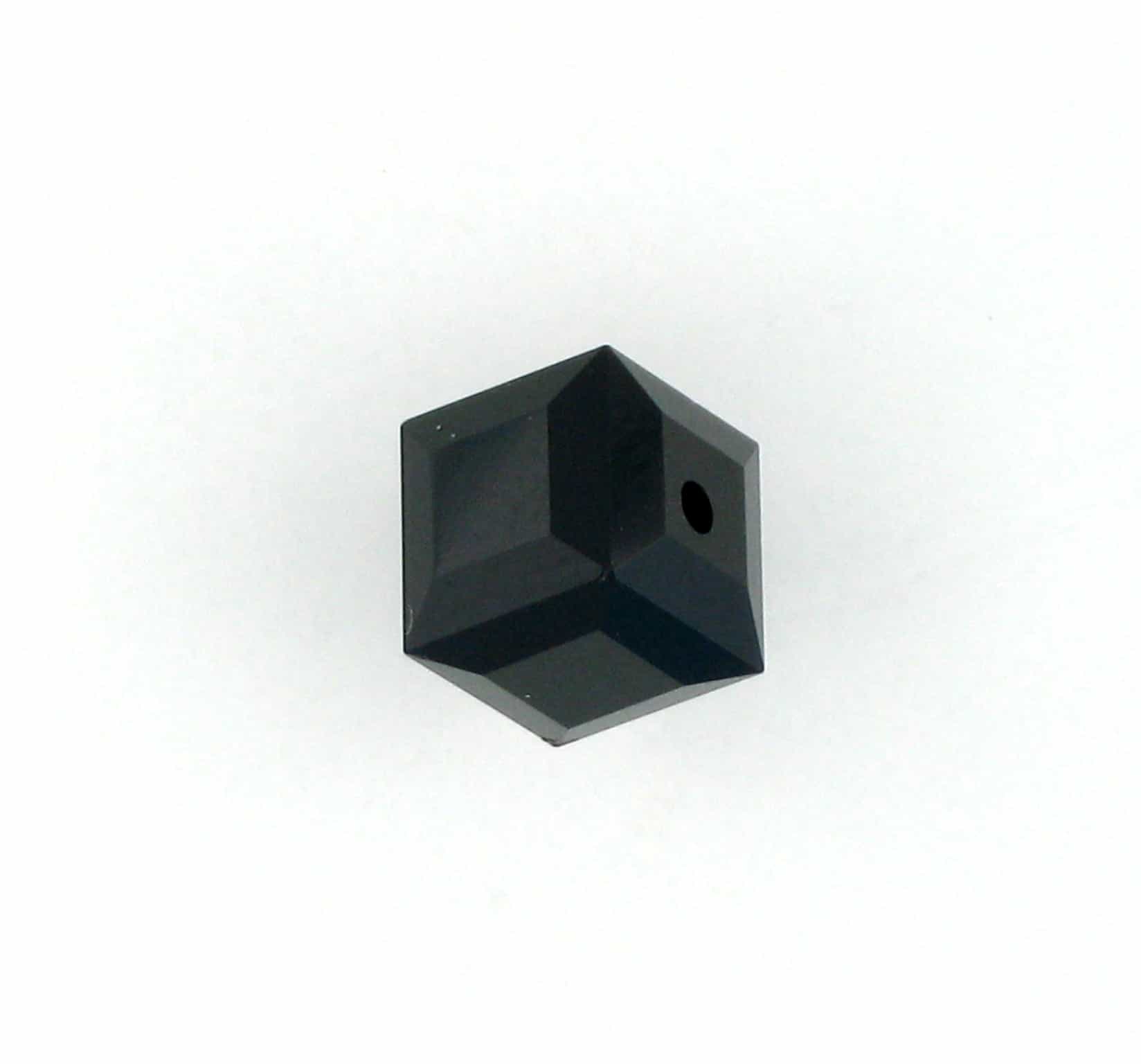 5601 - 4mm Swarovski Cube Crystal - Jet 5601 - 4mm Swarovski Cube Crystal - Jet