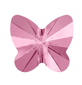 5754 - 8mm Swarovski Butterfly Bead - Light Rose 5754 - 8mm Swarovski Butterfly Bead - Light Rose