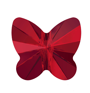 5754 - 8mm Swarovski Butterfly Bead - Light Siam 5754 - 8mm Swarovski Butterfly Bead - Light Siam