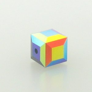 5601 - 6mm Swarovski Cube Crystal - Jet AB 5601 - 6mm Swarovski Cube Crystal - Jet AB