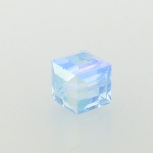 5601 - 6mm Swarovski Cube Crystal - Light Sapphire AB 5601 - 6mm Swarovski Cube Crystal - Light Sapphire AB