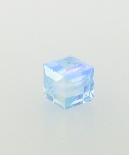 5601 - 4mm Swarovski Cube Crystal - Light Sapphire AB 5601 - 4mm Swarovski Cube Crystal - Light Sapphire AB