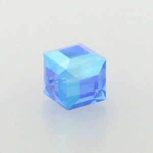 5601 - 4mm Swarovski Cube Crystal - Sapphire AB 5601 - 4mm Swarovski Cube Crystal - Sapphire AB