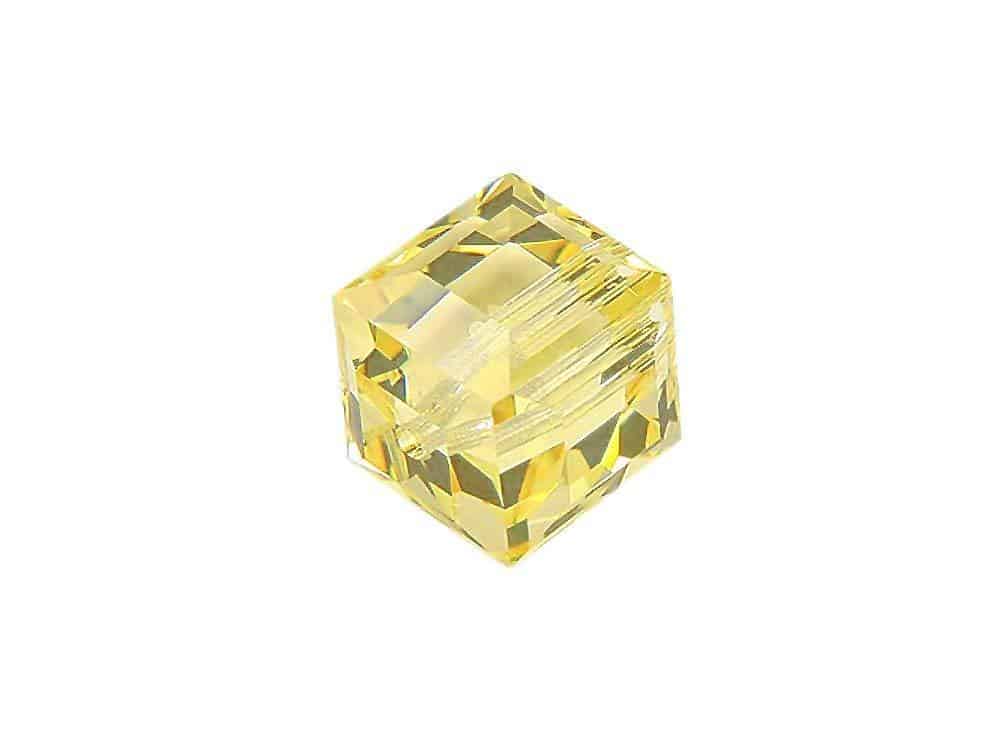 5601 - 8mm Swarovski Cube Crystal - Jonquil 5601 - 8mm Swarovski Cube Crystal - Jonquil