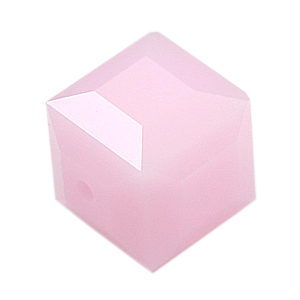 5601 - 8mm Swarovski Cube Crystal - Rose Alabaster 5601 - 8mm Swarovski Cube Crystal - Rose Alabaster