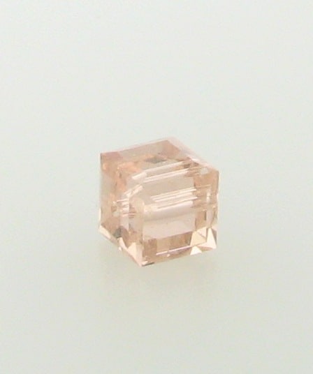 5601 - 6mm Swarovski Cube Crystal - Vintage Rose 5601 - 6mm Swarovski Cube Crystal - Vintage Rose