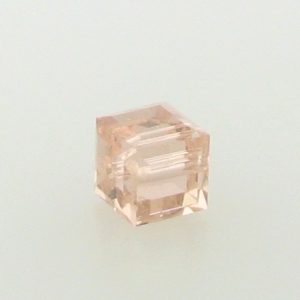 5601 - 8mm Swarovski Cube Crystal - Vintage Rose 5601 - 8mm Swarovski Cube Crystal - Vintage Rose