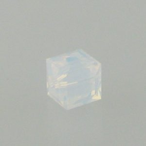 5601 - 6mm Swarovski Cube Crystal - White Opal