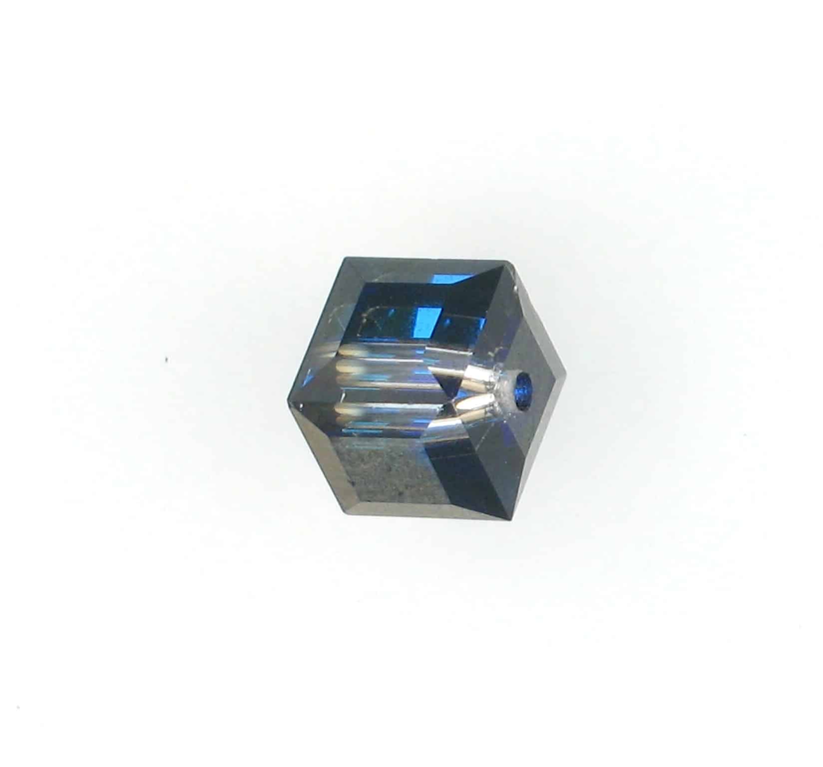 5601 - 10mm Swarovski Cube Crystal - Bermuda Blue 5601 - 10mm Swarovski Cube Crystal - Bermuda Blue