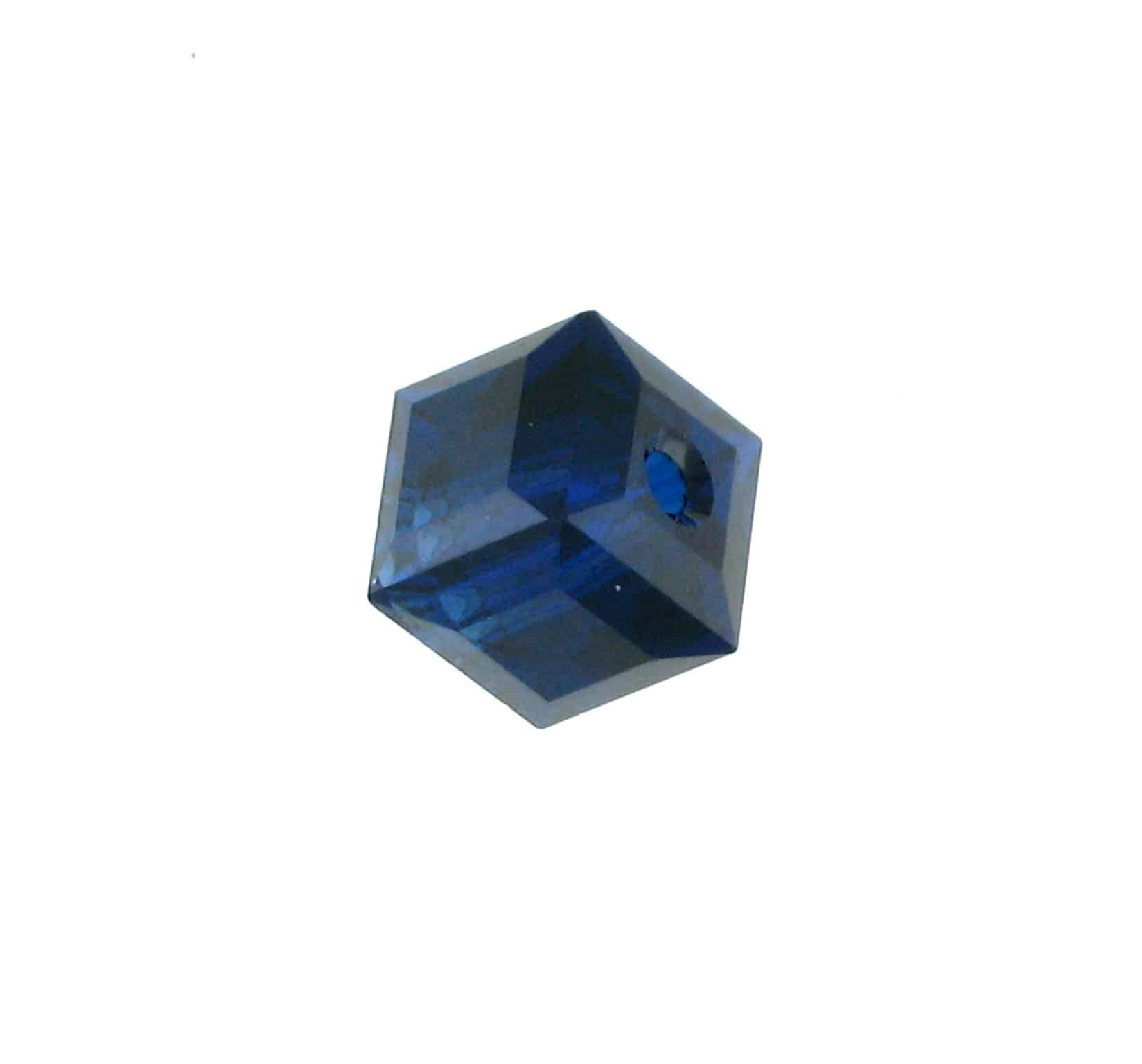 5601 - 6mm Swarovski Cube Crystal - Dark Indigo 5601 - 6mm Swarovski Cube Crystal - Dark Indigo