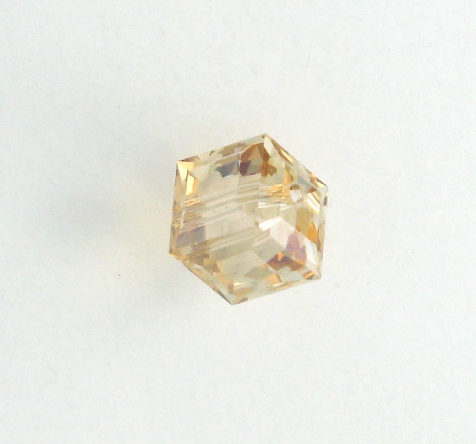 5601 - 4mm Swarovski Cube Crystal - Golden Shadow 5601 - 4mm Swarovski Cube Crystal - Golden Shadow