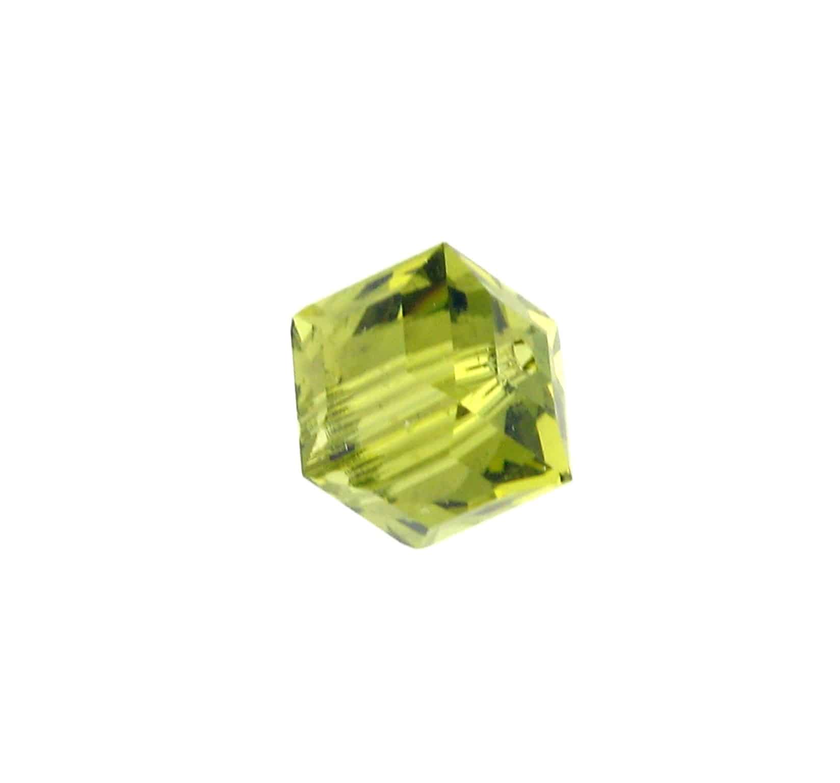 5601 - 8mm Swarovski Cube Crystal - Khaki 5601 - 8mm Swarovski Cube Crystal - Khaki