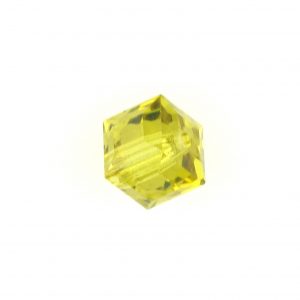 5601 - 8mm Swarovski Cube Crystal - Lime 5601 - 8mm Swarovski Cube Crystal - Lime