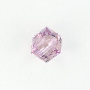 5601 - 6mm Swarovski Cube Crystal - Light Amethyst 5601 - 6mm Swarovski Cube Crystal - Light Amethyst