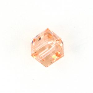 5601 - 8mm Swarovski Cube Crystal - Light Peach 5601 - 8mm Swarovski Cube Crystal - Light Peach