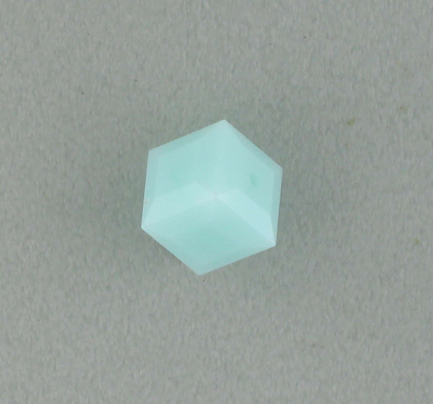 5601 - 4mm Swarovski Cube Crystal - Mint Alabaster 5601 - 4mm Swarovski Cube Crystal - Mint Alabaster