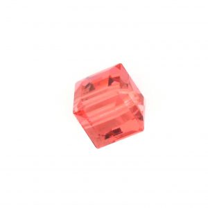 5601 - 8mm Swarovski Cube Crystal - Padpardascha 5601 - 8mm Swarovski Cube Crystal - Padpardascha
