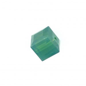 5601 - 6mm Swarovski Cube Crystal - Palace Green Opal 5601 - 6mm Swarovski Cube Crystal - Palace Green Opal