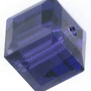 5601 - 6mm Swarovski Cube Crystal - Purple Velvet 5601 - 6mm Swarovski Cube Crystal - Purple Velvet