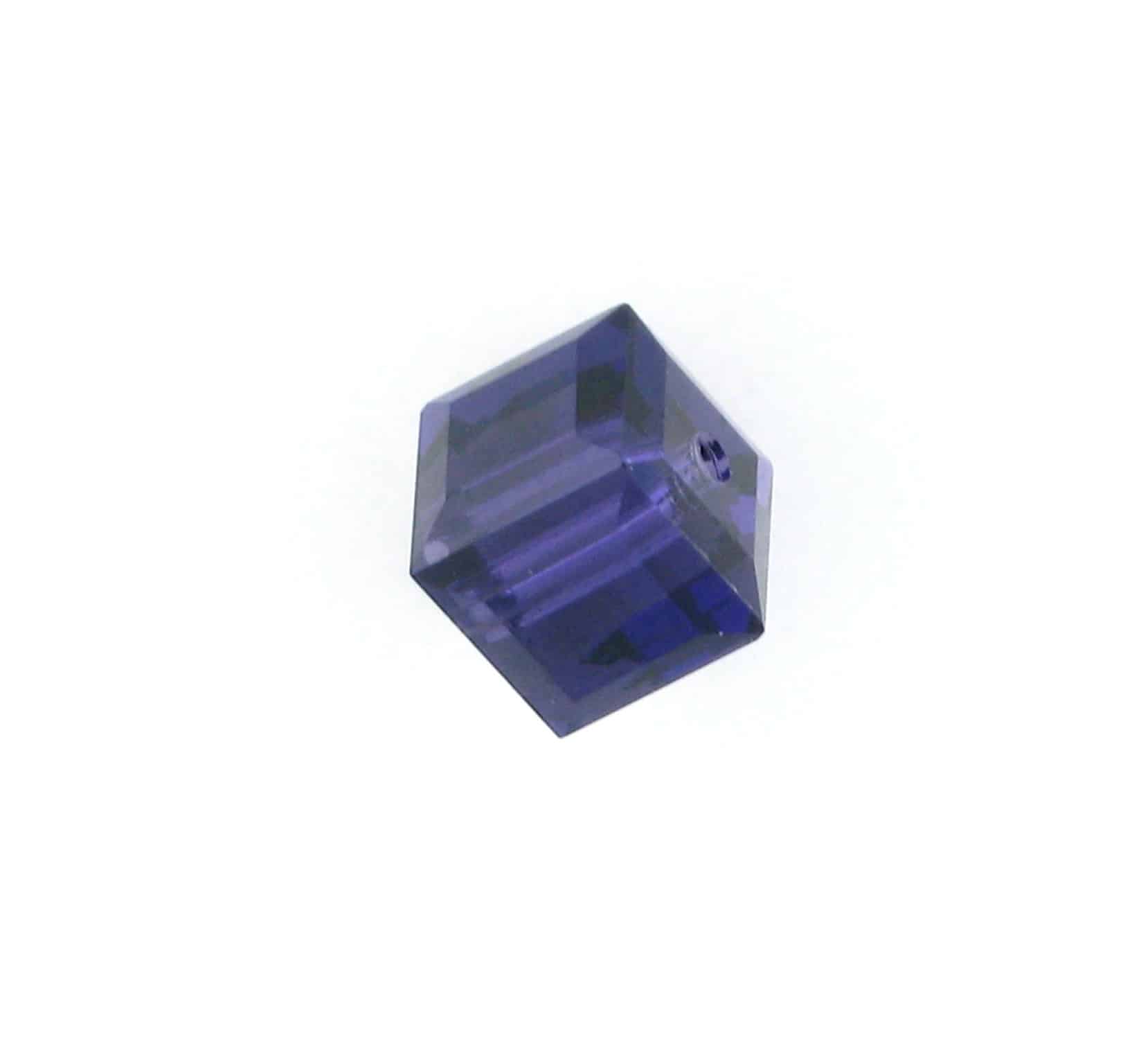 5601 - 4mm Swarovski Cube Crystal - Purple Velvet 5601 - 4mm Swarovski Cube Crystal - Purple Velvet