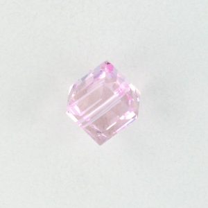 5601 - 4mm Swarovski Cube Crystal - Rosaline 5601 - 4mm Swarovski Cube Crystal - Rosaline