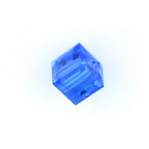 5601 - 8mm Swarovski Cube Crystal - Sapphire 5601 - 8mm Swarovski Cube Crystal - Sapphire