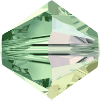 5301/5328 - 8mm Swarovski Bicone Crystal Bead - Chrysolite AB 5301/5328 - 8mm Swarovski Bicone Crystal Bead - Chrysolite AB