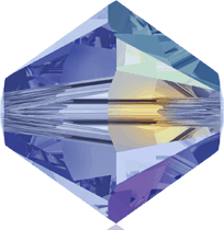 5301/5328 - 8mm Swarovski Bicone Crystal Bead - Light Sapphire AB 5301/5328 - 8mm Swarovski Bicone Crystal Bead - Light Sapphire AB