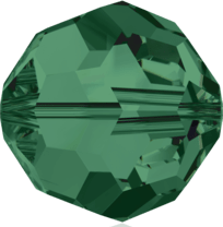 5000 - 8mm Swarovski Faceted Round Bead - Emerald 5000 - 8mm Swarovski Faceted Round Bead - Emerald