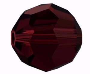 5000 - 8mm Swarovski Faceted Round Bead - Garnet 5000 - 8mm Swarovski Faceted Round Bead - Garnet