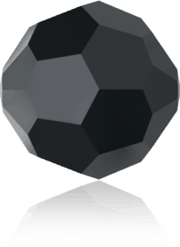 5000 - 8mm Swarovski Faceted Round Bead - Jet Hematite 5000 - 8mm Swarovski Faceted Round Bead - Jet Hematite