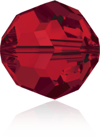 5000 - 8mm Swarovski Faceted Round Bead - Light Siam 5000 - 8mm Swarovski Faceted Round Bead - Light Siam