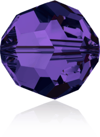 5000 - 8mm Swarovski Faceted Round Bead - Purple Velvet 5000 - 8mm Swarovski Faceted Round Bead - Purple Velvet