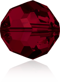 5000 - 8mm Swarovski Faceted Round Bead - Siam 5000 - 8mm Swarovski Faceted Round Bead - Siam