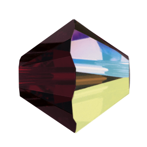 5301/5328 - 7mm Swarovski Bicone Crystal Bead - Garnet AB