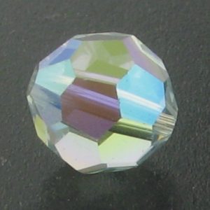 5000 - 8mm Swarovski Faceted Round Bead - Light Azore AB 5000 - 8mm Swarovski Faceted Round Bead - Light Azore AB