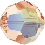 5000 - 8mm Swarovski Faceted Round Bead - Light Peach AB 5000 - 8mm Swarovski Faceted Round Bead - Light Peach AB