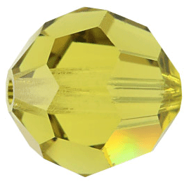5000 - 8mm Swarovski Faceted Round Bead - Lime 5000 - 8mm Swarovski Faceted Round Bead - Lime