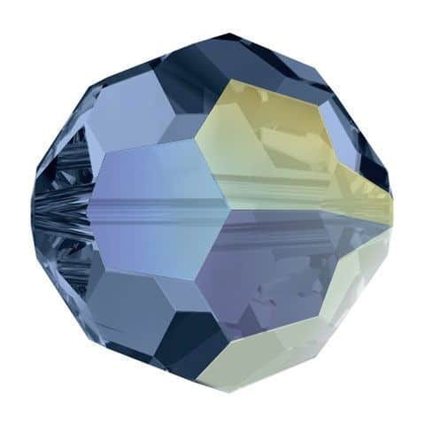 5000 - 8mm Swarovski Faceted Round Bead - Montana AB 5000 - 8mm Swarovski Faceted Round Bead - Montana AB