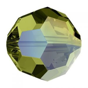 5000 - 8mm Swarovski Faceted Round Bead - Olivine AB 5000 - 8mm Swarovski Faceted Round Bead - Olivine AB