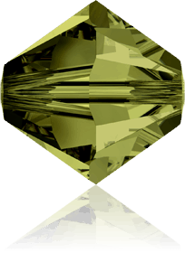 5301/5328 - 7mm Swarovski Bicone Crystal Bead - Olivine 5301/5328 - 7mm Swarovski Bicone Crystal Bead - Olivine