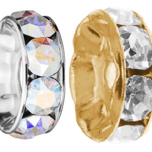 7mm Rhinestone Rondelles