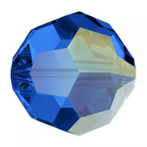 5000 - 8mm Swarovski Faceted Round Bead - Sapphire AB 5000 - 8mm Swarovski Faceted Round Bead - Sapphire AB