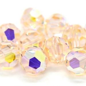5000 - 8mm Swarovski Faceted Round Bead - Silk AB 5000 - 8mm Swarovski Faceted Round Bead - Silk AB