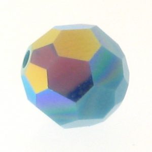 5000 - 8mm Swarovski Faceted Round Bead - Turquoise AB 5000 - 8mm Swarovski Faceted Round Bead - Turquoise AB