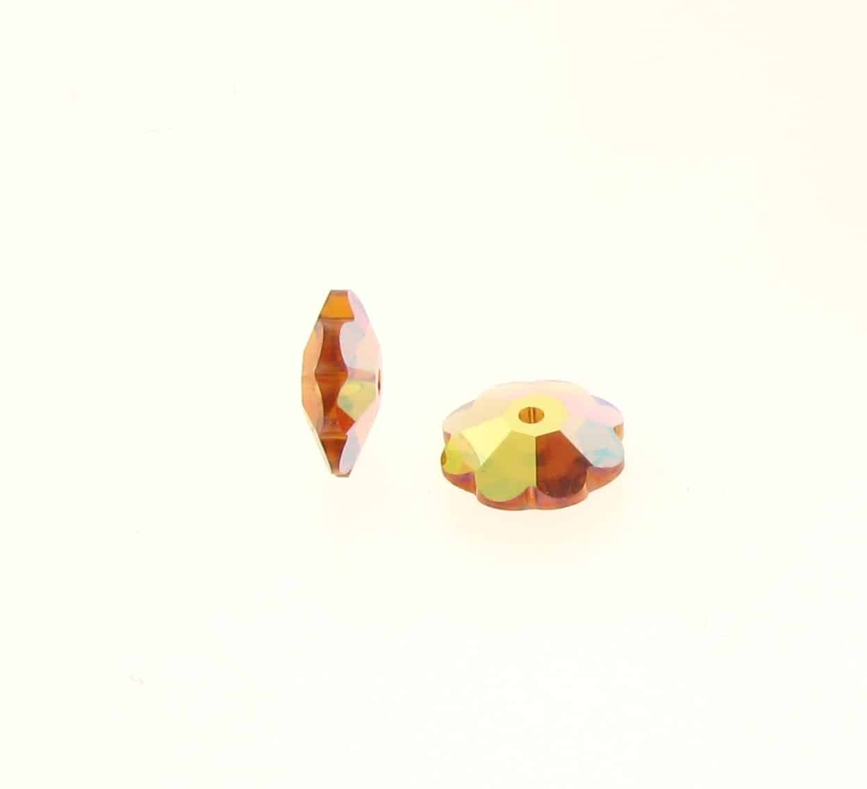 3700 - 8mm Swarovski Margarita Bead - Topaz AB 3700 - 8mm Swarovski Margarita Bead - Topaz AB