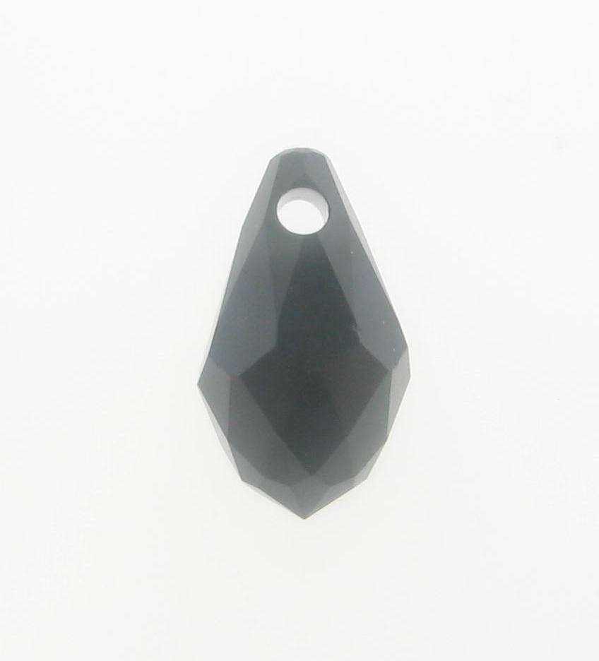 6007 - 9x5mm Swarovski Small Briolette Pendant - Jet 6007 - 9x5mm Swarovski Small Briolette Pendant - Jet