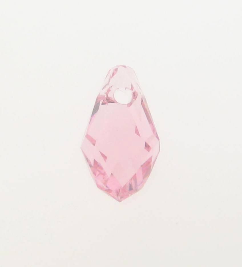 6007 - 9x5mm Swarovski Small Briolette Pendant - Light Rose 6007 - 9x5mm Swarovski Small Briolette Pendant - Light Rose