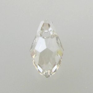 6007 - 9x5mm Swarovski Small Briolette Pendant - Silver Shade 6007 - 9x5mm Swarovski Small Briolette Pendant - Silver Shade